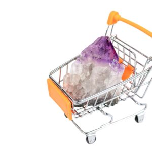 crystal healing tote bag