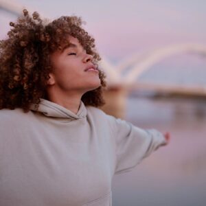 wellness affirmation hoodie natural motifs