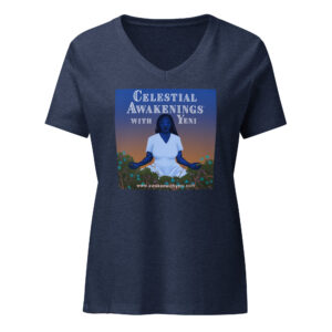 Women’s Relaxed V-neck T-shirt (FULL LOGO)